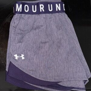 Under Armour Heathered Purple Shorts